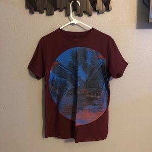 Burgundy Graphic Tee